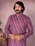 1LATEST COTTON SEQUENCE WORK AND PRINTED MEN’S KURTA PAYJAMA PARTY WEAR WHOLESALE PRICE ETHNIC GARMENT (43)