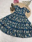 1MODERN MUSLIN COTTON PRINT WITH STYLISH 3 LAYER PATTERN WORK ONE PIECE DAILY WEAR WHOLESALE PRICE ETHNIC GARMENT (13)
