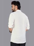 1NEW ARRIVAL LINEN HAND-WOVEN MEN’S SHORT KURTA FESTIVE WEAR WHOLESALE PRICE ETHNIC GARMENT (8)