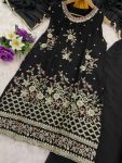 1RICH LOOK GEORGETTE EMBROIDERY SEQUENCE WORK TOP PALAZZO WITH DUPATTA FESTIVE WEAR WHOLESALE PRICE ETHNIC GARMENT (30)