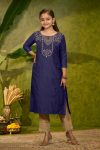 1RICH LOOK MAGIC COTTON FOIL PRINT WORK KID’S ONLY KURTI FESTIVE WEAR WHOLESALE PRICE ETHNIC GARMENT (13)