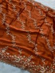 1RICH LOOK RANGOLI SILK EMBROIDERY CUTWORK WORK LACE BORDER WORK SAREE WITH UNSTITCHED BLOUSE WEDDING WEAR WHOLESALE PRICE ETHNIC GARMENT (12)