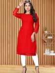 2FANCY GEORGETTE 1000 BUTTI ONLY KURTI DAILY WEAR WHOLESALE PRICE ETHNIC GARMENT (12)