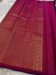 2NEW ARRIVAL BANARASI SOFT SILK GOLD ZARI WEAVING WORK SAREE WITH UNSTITCHED BLOUSE FESTIVE WEAR WHOLESALE PRICE ETHNIC GARMENT (14)