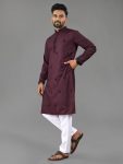 2NEW ARRIVAL COTTON MATCHING VAL-MOTI BUTTA WORK MEN’S KURTA PAYJAMA FOR CASUAL WEAR WHOLESALE PRICE ETHNIC GARMENT (3)