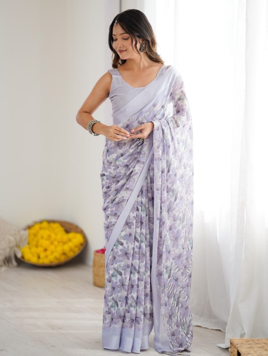 3ATTRACTIVE BRIGHT MOSS SATIN PRINTED WORK SAREE WITH UNSTITCHED BLOUSE DAILY WEAR WHOLESALE PRICE ETHNIC GARMENT (7)