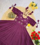 3FANCY GEORGETTE HAND WORK ONE PIECE PARTY WEAR WHOLESALALE PRICE ETHNIC GARMENT (18)