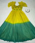 3LATEST MUL COTTON HANDWORK ONE PEICE DRESS FORMAL WEAR WHOLESALE PRICE ETHNIC GARMENT (29)