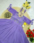 4FANCY GEORGETTE HAND WORK ONE PIECE PARTY WEAR WHOLESALALE PRICE ETHNIC GARMENT (21)