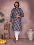 4LATEST COTTON SEQUENCE WORK AND PRINTED MEN’S KURTA PAYJAMA PARTY WEAR WHOLESALE PRICE ETHNIC GARMENT (48)