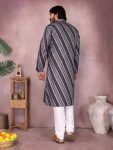 4LATEST COTTON SEQUENCE WORK AND PRINTED MEN’S KURTA PAYJAMA PARTY WEAR WHOLESALE PRICE ETHNIC GARMENT (48)