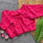 DESIGNER COTTON HAKOBA THREAD WORK STITCHED BLOUSE RANI