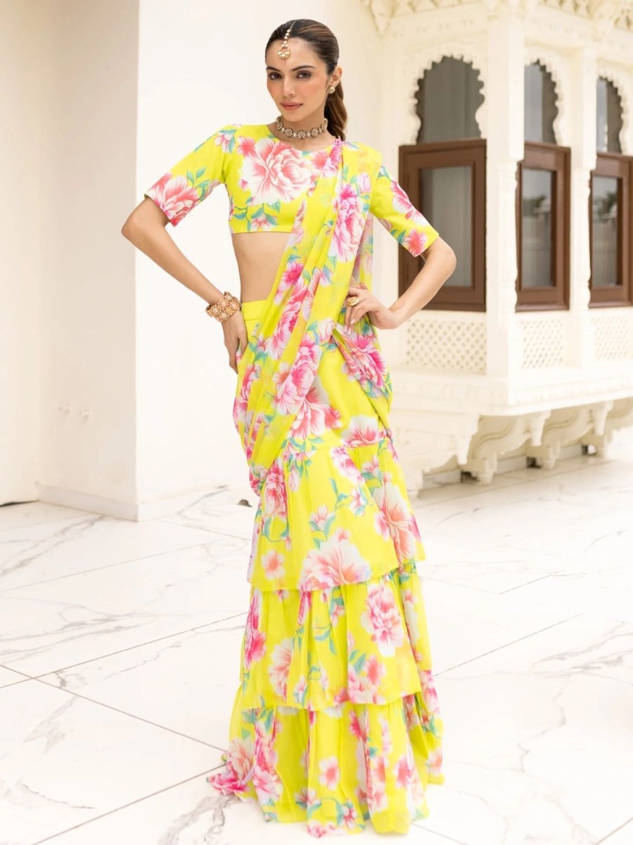@NEW ARRIVAL GEORGETTE DIGITAL PRINT WORK LEHENGA SAREE BLOUSE WITH DUPATTA PARTY WEAR WHOLESALE PRICE ETHNIC GARMENT (21)
