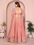ATTRACTIVE GEORGETTE EMBROIDERY WORK LEHENGA CHOLI WITH DUPATTA WEDDING WEAR WHOLESALE PRICE ETHNIC GARMENT (12)