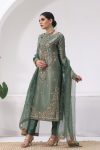 ATTRACTIVE JIMMY CHOO EMBROIDERY AND SEQUENCE WORK TOP BOTTOM WITH DUPATTA PARTY WEAR WHOLESALE PRICE ETHNIC GARMENT (2)