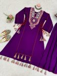 ATTRACTIVE RAYON THREAD AND REAL MIRROR WITH TASSELS AND FANCY LACE WORK CO-ORD SET FESTIVE WEAR WHOLESALE PRICE ETHNIC GARMENT (11)