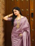 DESIGNER BANARASI SOFT SILK GOLD ZARI WEAVING WORK SAREE WITH UNSTITCHED BLOUSE PARTY WEAR WHOLESALE PRICE ETHNIC GARMENT (11)