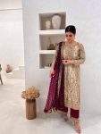 DESIGNER FENDY SILK EMBROIDERY SEQUENCE WORK TOP PALAZZO WITH DUPATTA FESTIVE WEAR WHOLESALE PRICE ETHNIC GARMENT (4)