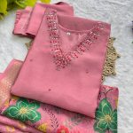 DESIGNER GADWAL SOFT SILK HANDWORK AND SEQUENCE THREAD WORK TOP BOTTOM WITH DUPATTA FESTIVE WEAR WHOLESALE PRICE ETHNIC GARMENT (4)