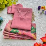 DESIGNER GADWAL SOFT SILK HANDWORK AND SEQUENCE THREAD WORK TOP BOTTOM WITH DUPATTA FESTIVE WEAR WHOLESALE PRICE ETHNIC GARMENT (4)