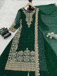 DESIGNER GEORGETTE CODING AND SEQUENCE WITH RIVET MOTI WORK TOP PALAZZO WITH DUPATTA FESTIVE WEAR WHOLESALE PRICE ETHNIC GARMENT (19)