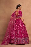 DESIGNER GEORGETTE EMBROIDERY AND SEQUENCE WORK LEHENGA CHOLI WITH DUPATTA PARTY WEAR WHOLESALE PRICE ETHNIC GARMENT (19)