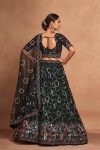 DESIGNER GEORGETTE EMBROIDERY AND SEQUENCE WORK LEHENGA CHOLI WITH DUPATTA PARTY WEAR WHOLESALE PRICE ETHNIC GARMENT (4)