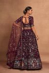DESIGNER GEORGETTE EMBROIDERY AND SEQUENCE WORK LEHENGA CHOLI WITH DUPATTA PARTY WEAR WHOLESALE PRICE ETHNIC GARMENT (6)