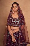 DESIGNER GEORGETTE EMBROIDERY AND SEQUENCE WORK LEHENGA CHOLI WITH DUPATTA PARTY WEAR WHOLESALE PRICE ETHNIC GARMENT (6)