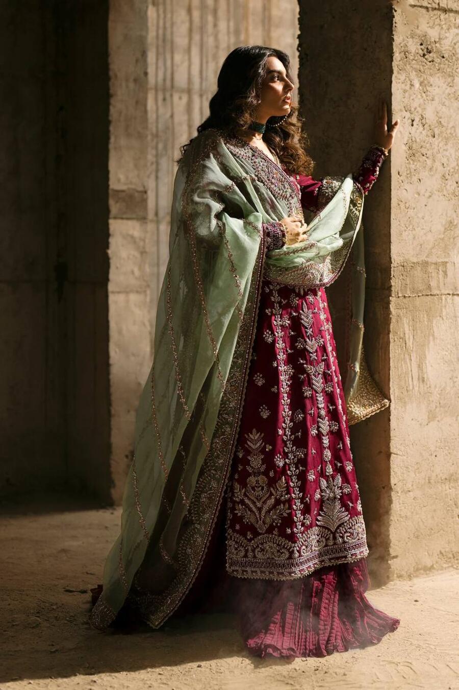 DESIGNER GEORGETTE EMBROIDERY SEQUENCE WORK TOP LEHENGA WITH DUPATTA WEDDING WEAR WHOLESALE PRICE ETHNIC GARMENT (11)