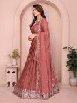 DESIGNER GEORGETTE EMBROIDERY WORK LEHENGA CHOLI WITH DUPATTA WEDDING WEAR WHOLESALE PRICE ETHNIC GARMENT (3)
