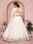 DESIGNER GEORGETTE EMBROIDERY WORK LEHENGA CHOLI WITH DUPATTA WEDDING WEAR WHOLESALE PRICE ETHNIC GARMENT (8)