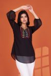 DESIGNER GEORGETTE EMBROIDERY WORK ONLY TOP DAILY WEAR WHOLESALE PRICE ETHNIC GARMENT (5)
