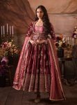 DESIGNER JAPAN SATIN THREAD WITH SEQUENCE WORK GOWN WITH DUPATTA WINE PINK