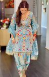 DESIGNER JIMMY CHOO EMBROIDERY CHAIN SEQUENCE AND HAND WORK TOP PATIYALA WITH DUPATTA FESTIVE WEAR WHOLESALE PRICE ETHNIC GARMENT (3)