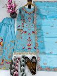 DESIGNER JIMMY CHOO EMBROIDERY CHAIN SEQUENCE AND HAND WORK TOP PATIYALA WITH DUPATTA FESTIVE WEAR WHOLESALE PRICE ETHNIC GARMENT (3)