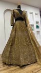 DESIGNER KASTURI SILK GEORGETTE SEQUENCE, & DORI WORK LEHENGA CHOLI WITH DUPATTA WEDDING WEAR WHOLESALE PRICE ETHNIC GARMENT (1)