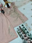 DESIGNER NATURAL SILK EMBROIDERY SEQUENCE WORK TOP PALAZZO WITH DUPATTA FESTIVE WEAR WHOLESALE PRICE ETHNIC GARMENT (3)
