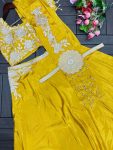 DESIGNER ROYAL SATIN EMBROIDERY CODING WORK LEHENGA CHOLI WITH DUPATTA PARTY WEAR WHOLESALE PRICE ETHNIC GARMENT (2)