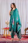 DESIGNER VISCOSE SILK MULTI EMBROIDERY THREAD, WITH HAND WORK TOP BOTTOM WITH DUPATTA CASUAL WEAR WHOLESALE PRICE ETHNIC GARMENT (3)