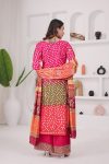FABULOUS CHINON SILK EMBROIDERY SEQUENCE WORK KURTI PALAZZO WITH DUPATTA FESTIVE WEAR WHOLESALE PRICE ETHNIC GARMENT (2)