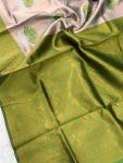 FANCY BANARASI SILK WEAVING WORK SAREE WITH UNSTITCHED BLOUSE WEDDING WEAR WHOLESALE PRICE ETHNIC GARMENT (11)