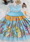 FANCY CHINON EMBROIDERY SEQUENCE WORK KID’S KEDIYA STYLE TOP LEHENGA WITH DUPATTA WEDDING WEAR WHOLESALE PRICE ETHNIC GARMENT (3)