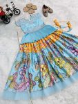 FANCY CHINON EMBROIDERY SEQUENCE WORK KID’S KEDIYA STYLE TOP LEHENGA WITH DUPATTA WEDDING WEAR WHOLESALE PRICE ETHNIC GARMENT (3)