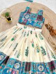 FANCY CHINON SILK DIGITAL PRINT & FANCY LACE WORK KID’S LEHENGA CHOLI WITH DUPATTA FESTIVE WEAR WHOLESALE PRICE ETHNIC GARMENT (2)