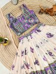 FANCY CHINON SILK DIGITAL PRINT & FANCY LACE WORK KID’S LEHENGA CHOLI WITH DUPATTA FESTIVE WEAR WHOLESALE PRICE ETHNIC GARMENT (2)