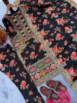 FANCY CHINON SILK DIGITAL PRINT WITH ORGANZA EMBROIDERY SEQUENCE PATCH WORK TOP BOTTOM WITH DUPATTA FESTIVE WEAR WHOLESALE PRICE ETHNIC GARMENT (9)