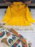 FANCY COTTON BUTTONS AND LACE WORK TOP PALAZZO SET OFFICE WEAR WHOLESALE PRICE ETHNIC GARMENT (13)