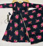 FANCY DELTA COTTON FLORAL PRINT WORK ANARKALI GOWN WITH DUPATTA SET FESTIVE WEAR WHOLESALE PRICE ETHNIC GARMENT (2)