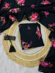 FANCY DELTA COTTON FLORAL PRINT WORK ANARKALI GOWN WITH DUPATTA SET FESTIVE WEAR WHOLESALE PRICE ETHNIC GARMENT (2)
